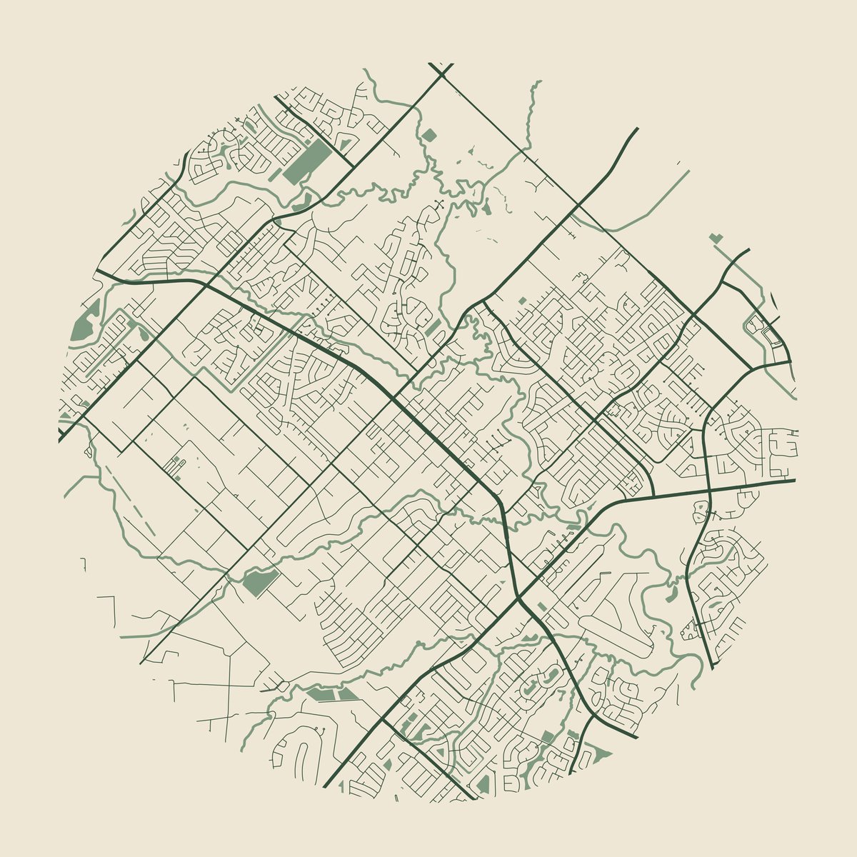 Illustrative street map of Friendswood, Texas.